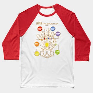 The Infinity Gauntlet Gems Baseball T-Shirt